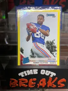2019 Donruss Darius Slayton RATED ROOKIE Press Proof Card - Giants #338 RC