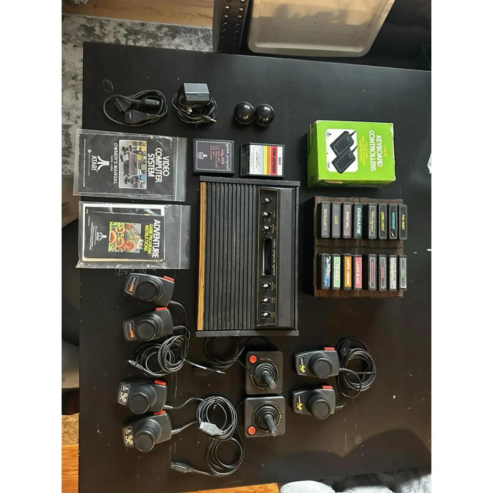 Atari 2600 CX2600 Vintage Console with 18 Games and Accessories Complete Set for Retro Gaming Enthusiasts