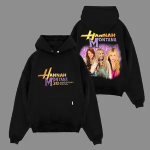 Hannah Montana 20th Anniversary v6 Unisex Oversized Premium Cotton Hoodie Sweater T-Shirt, The Miley Hoodie Sweater T-Shirt , Vintage Music Merch Sweatshirt Hoodie T-Shirt, Retro 90s Pop Style, New Album Gift For Fans