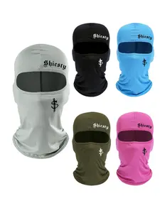 Letter Print Balaclava Hat, Breathable Sun Protection Face Mask, Outdoor Cycling Cool Summer Balaclava Hat for Men & Women