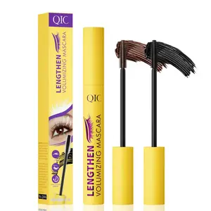 QIC Brown Black Waterproof Mascara (10ml) - Water Resistant, Smudge-Proof, Lengthening, Curling, Thickening, Volumizing, Long-Lasting Adult Cosmetic, Beachproof Mascara, 3-Year Shelf Life, Single Item, for Daily & Party Makeup, Beauty & Personal Care