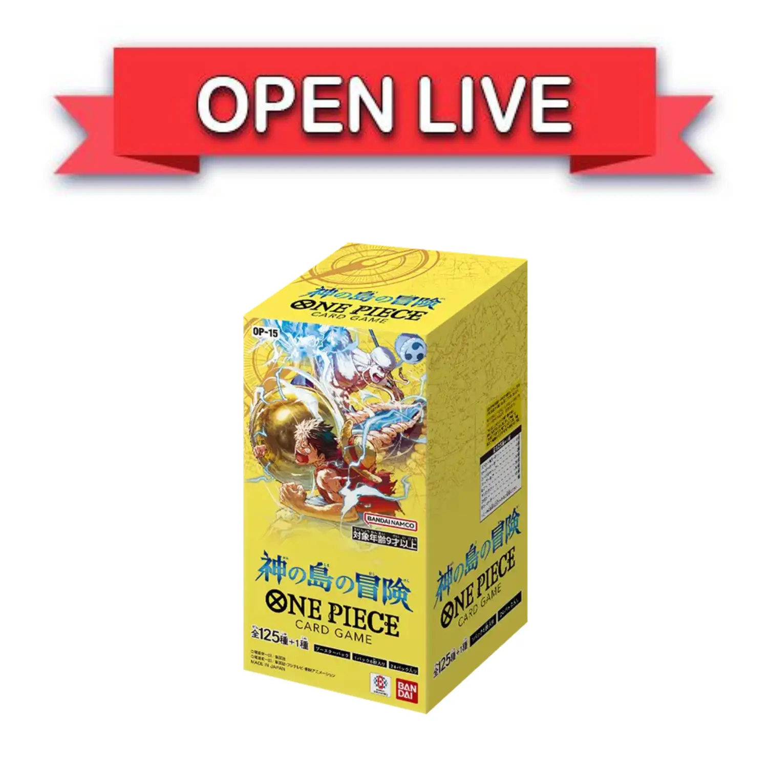 One Piece Trading Card Game OP-15 Booster Box Island of Gods