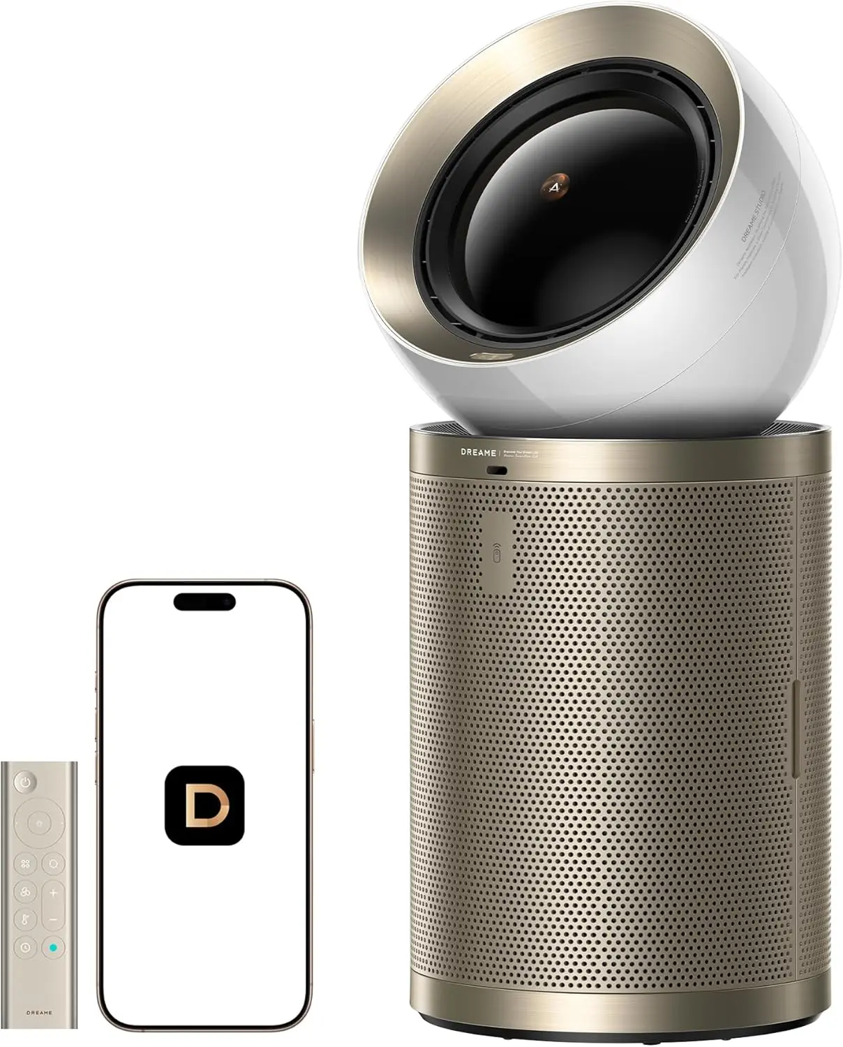 【New Arrival】DREAME Air Purifier PM20 for Home Large Room, Cleans 5,650 ft² in One Hour with 4 Filters, Dual-way Air Oulets, Al Tracking, Air Quality Monitor with 7 Sensors, 3-in-1 Purifier, Heater & Cooler