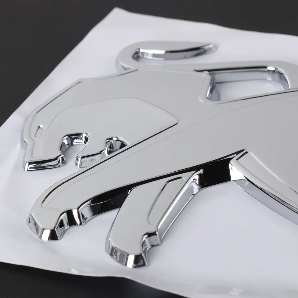 For Peugeot 208 3008 308 2008 45008 12607 508 Car Front Hood Bonnet Sticker Badge Auto Rear Trunk Decal Emblem Auto Accessories