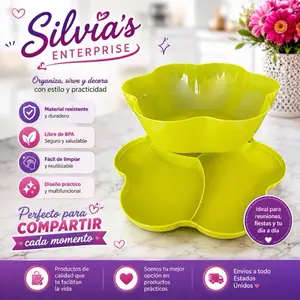 Ensaladera floresta de Tupperware  capacidad de 5.6L su tapa con 3 compartimentos  permite almacenar complementos o aderezos por separado