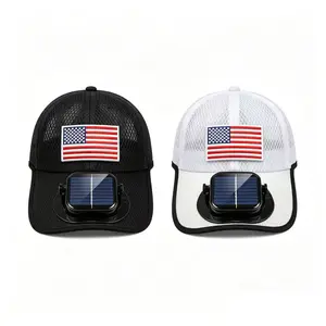 Solar & USB Rechargeable Fan Hat – 3 Speed Cooling Baseball Cap for Men Women, Summer Outdoor Sun Hat