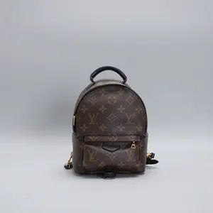 Pre-owned Louis Vuitton pvc+cowhide Backpacks Monogram Palm Springs Mini Backpack XiaoTang0217