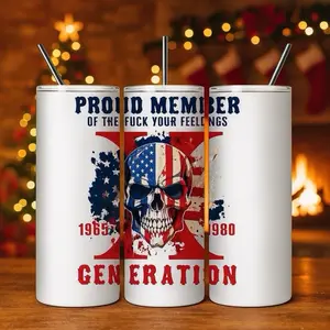 GenX Tumbler - Christmas Gift Idea for GenX -20oz- Stainless Steel- Gift Idea- Bottle Drinkware Water Bottles Mug Cup Portable Washable Bottled Coffee Lover-