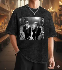 Vintage Harry and Ron Smoking Mineral Wash TShirt Potter Tshirt Wizarding Fan Shirt, Sweatshirt, Hoodie Classic Cotton