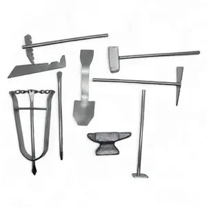 8-Piece Ogun Warrior Tools Set, Santería Religious Decor Altar Supplies with Hammer