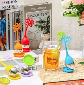 Lotus Loose Leaf Tea Strainer with Tea Tray