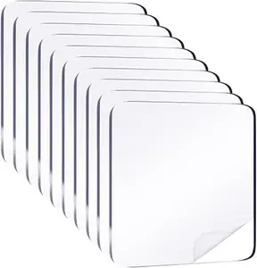 Portable Double Sided Rectangle Tape, 10pcs High Viscosity Adhesive Tape, Multifunctional Sticky Tape for Home & Office