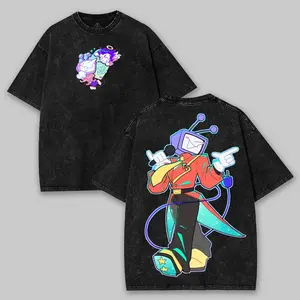 Deltarune Tenna Spamton Indie Game Game art Tshirt Oversize 2 Sided graphic game movie merch Menswear Tee streetwear Top Casual graphic t-shirts