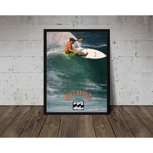 1990 BILLABONG Surfing Poster - Vintage Surfing Poster, Retro Surf Poster, Surfing Print