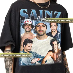 Limited Carlos Sainz New Vintage T-Shirt, Shirt Gift For Woman and Man Unisex T-Shirt GP02