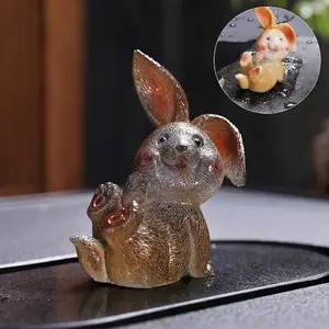 Colour-changing Panda Tea Pet Figurine - Unique Tea Table Ornament for Home Decor