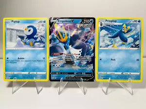 3 Pokemon TCG Trick or Trade Booster Packs Halloween Card Bundle Piplup & Prinplup & Empoleon