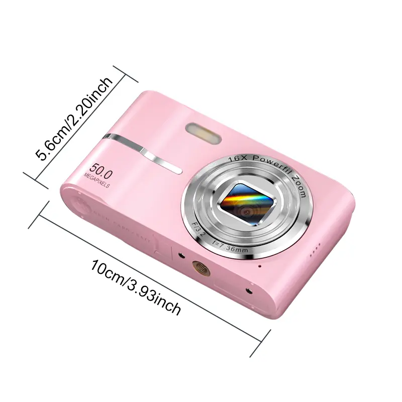 FHD 1080P Digital Camera with SD Card, 16X Digital Zoom Camera, Portable Mini Camera for Teenagers Students Boys Girls, Point and Shoot Camera for Gifts, Tech Gadgets, Gift 1