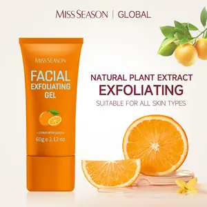 MISS SEASON Facial Exfoliating gel 60g Orange Enzyme Hydrating Facial Skincare for Skin Repair purifying Moisturizer Cleansing
