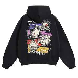 [Tiktok Shipping] Demon Slayer  Unisex FallFreshness outfits men streetwear 80s 90s graphic tees cotton Anime funny Hoodies men gifts
