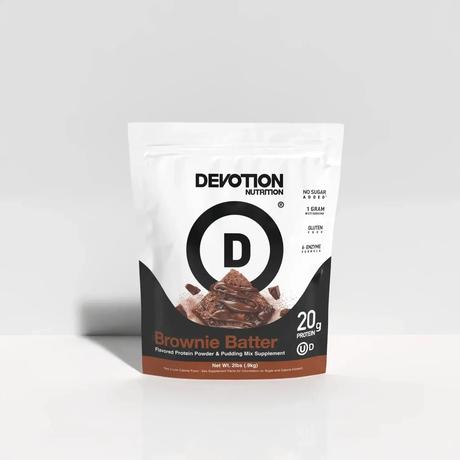 Devotion Nutrition Protein Powder Blend | Gluten Free, Keto Friendly, No Added Sugars | 1g MCT | 20g Whey & Micellar Protein | 2lb Tub