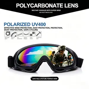 UV Protective Tactical Eyewear, Dustproof Windproof Glasses for Outdoor Cycling & Desert