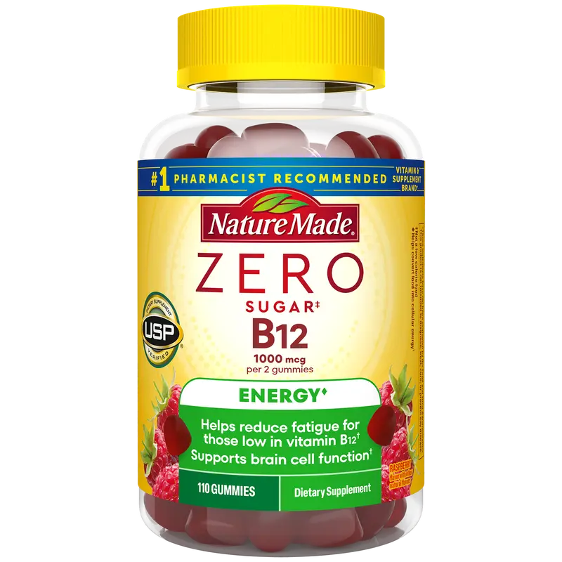 Zero Sugar‡ Energy◆ B12 Gummies 1000 Mcg Per Serving