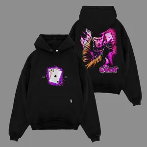 Gambit Channing Tatum Blue Super Hero DCU Movie Hoodie Retro Movie TV shirt Comic Superheroes Hoodie Oversized Black Movie Sweater Streetwear Graphic Hoodie Movie Shirt S-5XL Y2K Bootleg Style Tee Pop Culture Tee