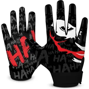 Football Receiver Gloves - Sticky  Grip - Youth & Adult Sizes - Breathable, Flexible,  &  Gear