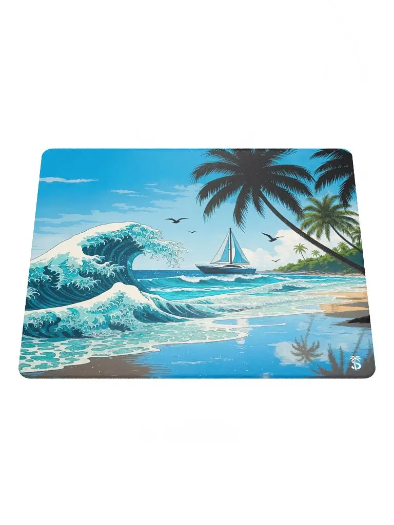 Azure Breaker Lite Gaming Mouse Pad, Durable Non-Slip Office Desk Accessory for Computers & Office