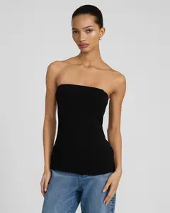 Express Signature Crepe Tailored Tube Top