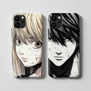 Death Note Light & Misa Couple Phone Case Set - Dark Manga Aesthetic Dual Design iPhone16promax15 14 13 12 11