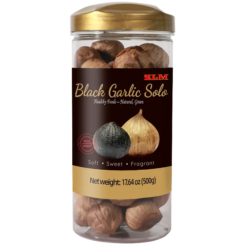 Black Garlic Whole Bulb (17.6 oz, 1 Bottle) - Easy to Peel, Pure Natural, Chemical Free, Kosher Friendly, Ready to Eat, Healthy Snack, Flavorful Spice, Chamoy Pickle Kit, Flavor