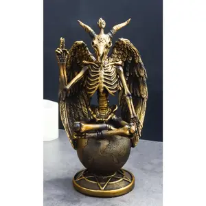 Eliphaz Levi Winged Sabbatic Goat Baphomet Skeleton Bone Creature Figurine