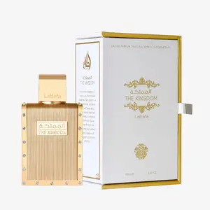 Lattafa The Kingdom for Him 3.4oz 100ml Eau de Parfum Lavender Scented Aromatic Oriental Fragrance with Long Lasting & Modest Projection