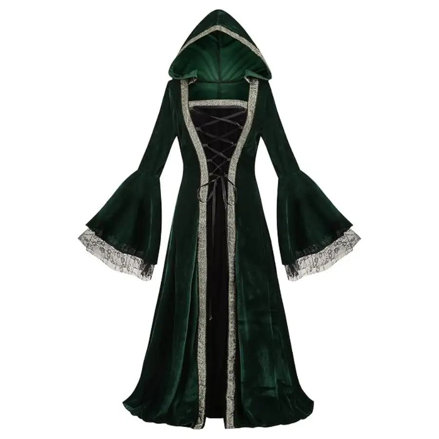 Women Medieval Princess Gown – Renaissance Retro Costume Dress for Cosplay and Parties