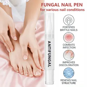 Strength Nail Renewal Pen - Restores Clarity for Discolored, Thick & Damaged Nails - Easy Brush Applicator
