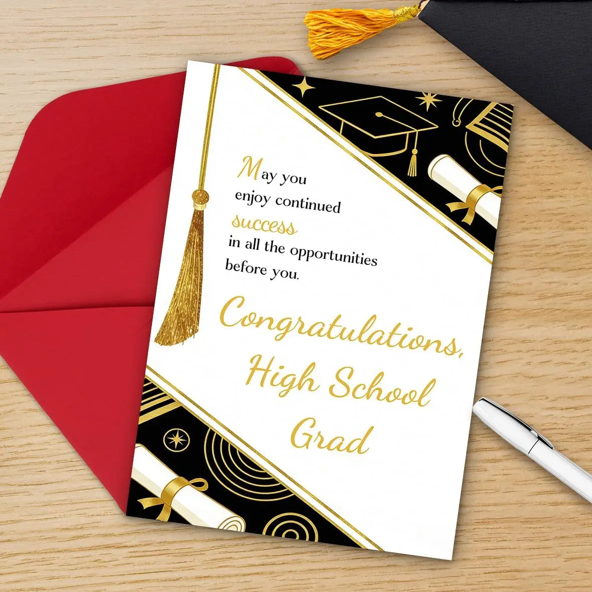 Graduation Card for Him Her, Inspirational Graduation Gift for High School Student, Congratulations Grad Cards Gift | Gift Card with Envelope
