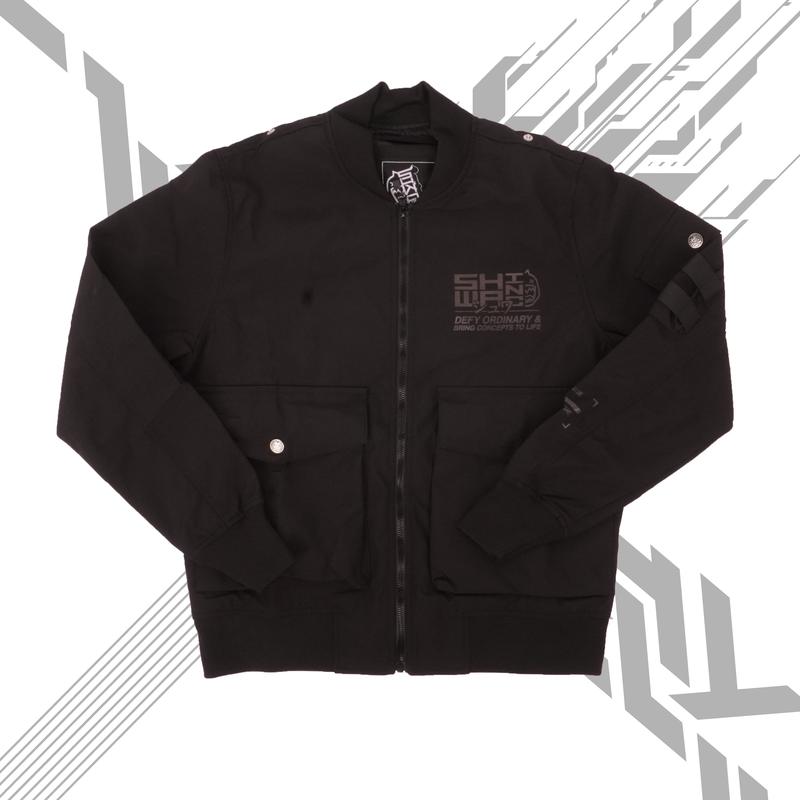 [SHWA] TB-01 Techwear Style Speed Black Bomber Jacket - FINAL SALE (No return or exchange)