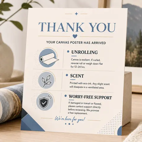 After-Sales Instructions for Poster Orders, Poster Order Support and Product Reference Information