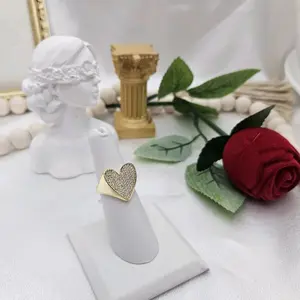 LaYaiBoutique #2286 heart ring, 14k gold plated, High Quality