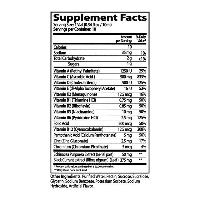 Neurobion IMMUNE SUPPORT + B12 Forte Dietary Supplement 10ml Total 20 Drinkable Vials Vitamins for Healthcare Healthy Fitness & Immune System Support