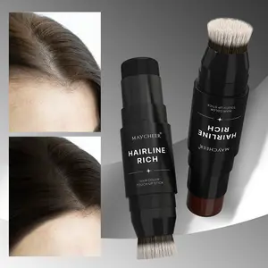 Hairline Filling Stick - Waterproof, Natural-Looking Finish For All Skin Tones. Root Touch-Up, Multi-Section Hair Color Correction & Sparse Hair Coverage. Includes Applicator Brush - 5 Shades Available