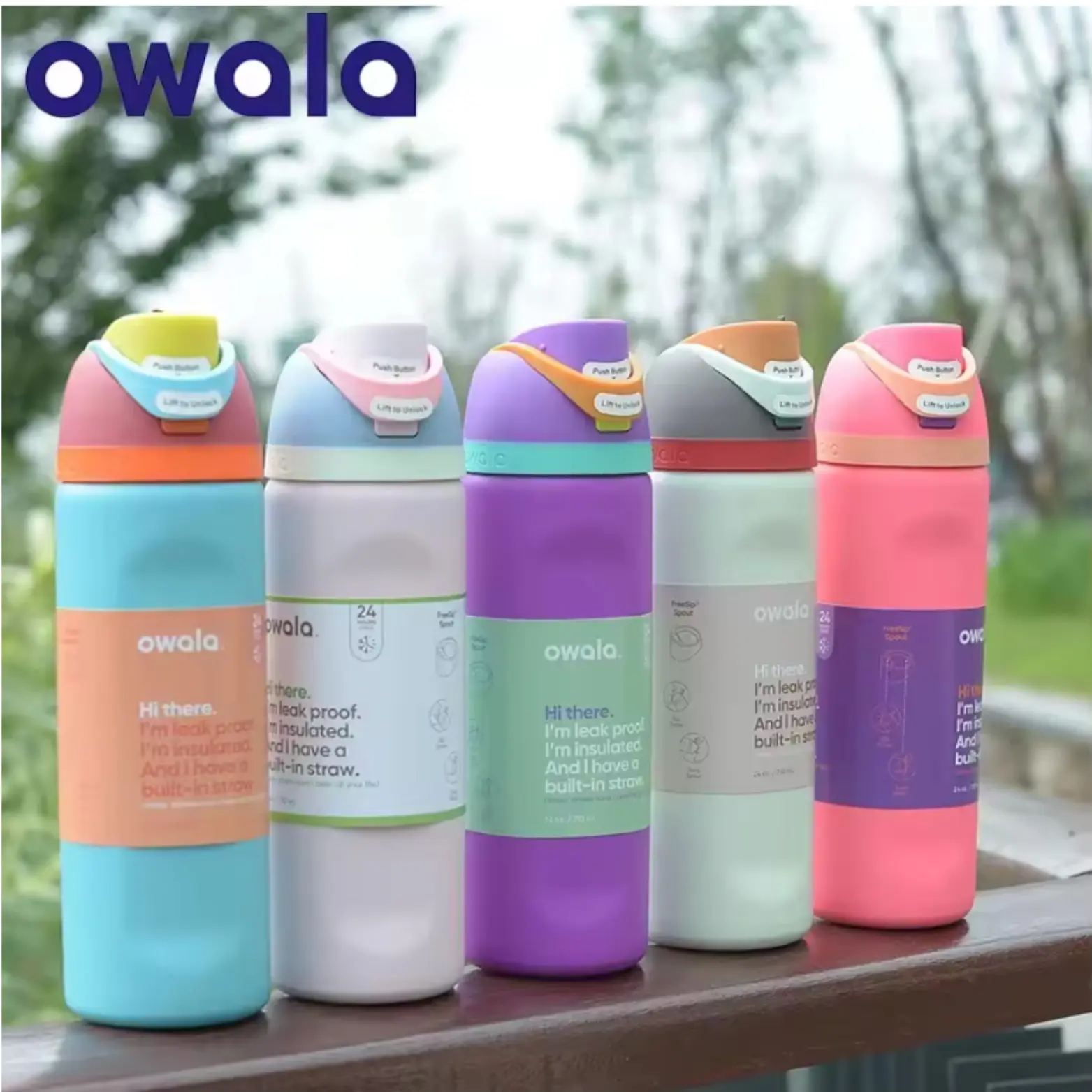 Owala FreeSip Stainless Steel Water Bottle