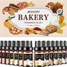 Bakery Essential Oils Set - Fragrance Oil for Diffusers, Candle Making - Pumpkin Pie, Coffee Cake, Oatmeal Cookie, Gingerbread, Cinnamon Apple Aromatherapy Scented Oils (5ml)