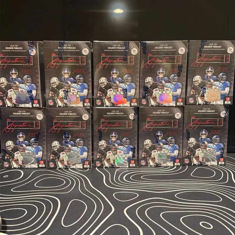 Break 479 10 Box Break - 10x 2025 Topps Signature Football Blasters PYT Break
