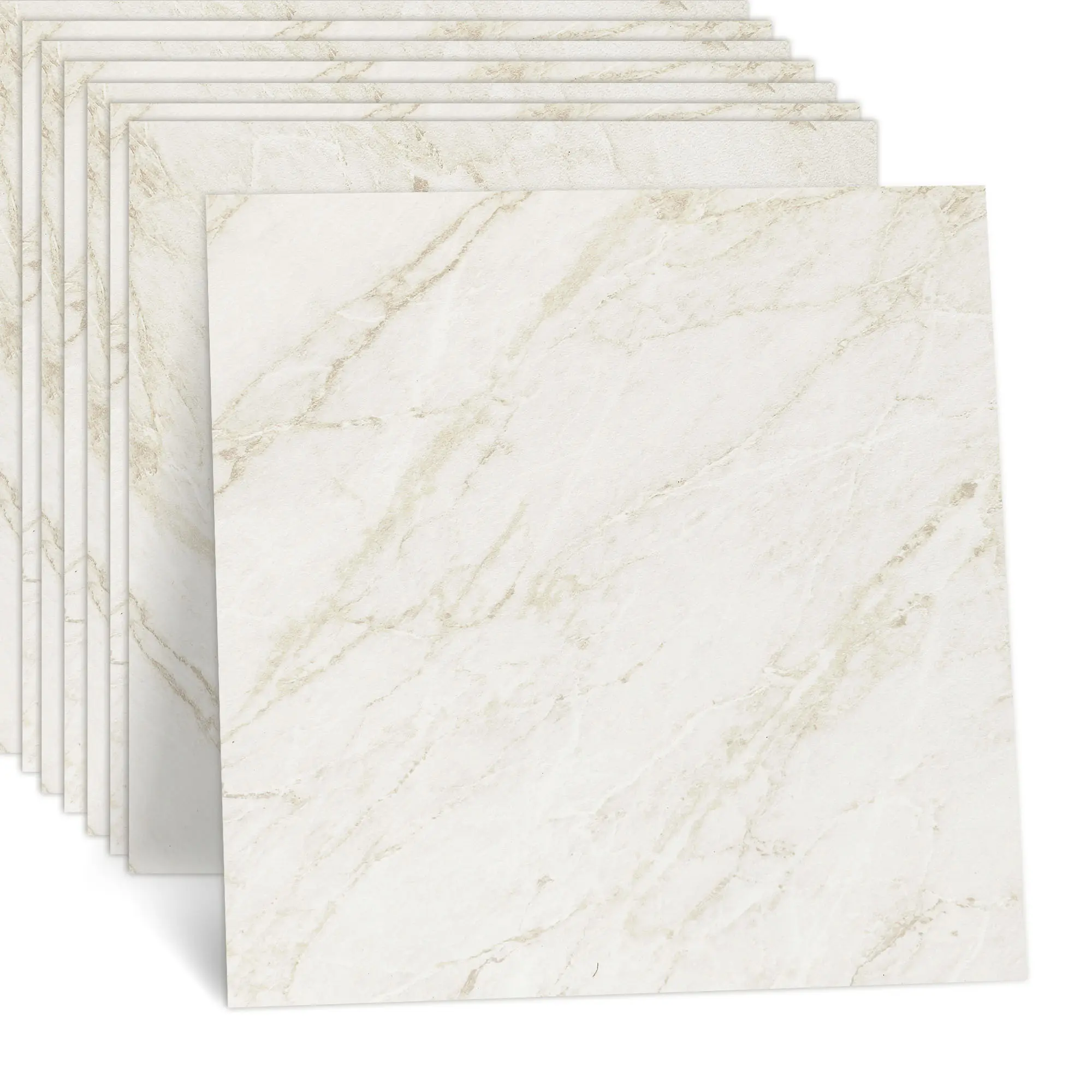 Jeedeson 18x18in Anti-Bacterial PVC Floor - for Living Room Hotel and Hospital 24pcs/box self adhesive tile