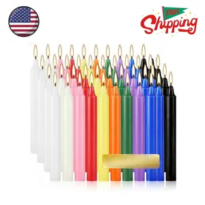 Mini Spell Chime Taper Candle Set of 20, 4 Inch Tall Unscented Rituals Candles