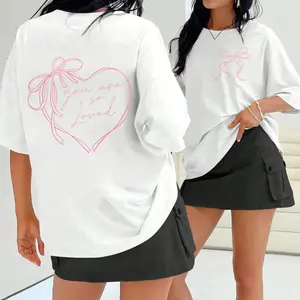 Coquette Bow You Are So Loved T-Shirt, Jesus Valentine T-Shirt, Christian Valentine TShirt, Bible Verse Shirt, Christian Coquette T-Shirt, John 3:16 Tee