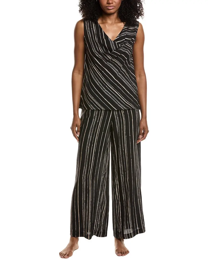 Natori 2pc Tate Silk-Blend Pajama Set